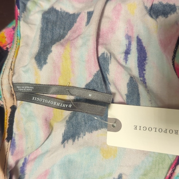 NWT Anthropologie abstract floral print dress - Picture 9 of 13